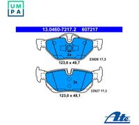 ATE Brake Pad Set 13.0460-7217.2 – for BMW 1, 3, X1 (E81, E87) – 34216767150/34216773161