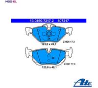 ATE Brake Pad Set 13.0460-7217.2 – for BMW 1, 3, X1 (E81, E87) – 34216767150/34216773161