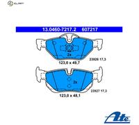 ATE Brake Pad Set 13.0460-7217.2 – for BMW 1, 3, X1 (E81, E87) – 34216767150/34216773161