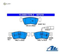 Brake pads 13.0460-7218.2 ATE for VW MULTIVAN Mk V TRANSPORTER Mk V Van