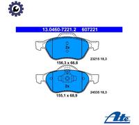 ATE Brake Pad Set 13.0460-7221.2 - Disc Brake - Fits Renault Clio III 2.0 16V