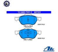 ATE Brake Pad Set 13.0460-7221.2 - Disc Brake - Fits Renault Clio III 2.0 16V