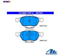 Brake pads 13.0460-7221.2 ATE for RENAULT MEGANE II Sport Tourer MEGANE II