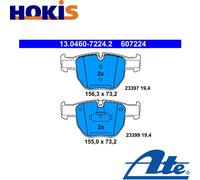 BRAKE PAD SET DISC BRAKE 13.0460-7224.2 FOR LAND ROVER RANGE/III 368DT 3.6L 8cyl