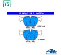 ATE 13.0460-7224.2 Brake pad set