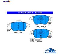 Brake pads 13.0460-7226.2 ATE for AUDI TT TT Roadster A1 A1 Sportback