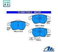 Brake pads 13.0460-7226.2 ATE for AUDI TT TT Roadster A1 A1 Sportback
