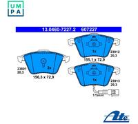 Brake pads 13.0460-7227.2 ATE for SEAT VW AUDI