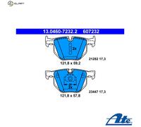 Brake pads 13.0460-7232.2 ATE for BMW X5 X6