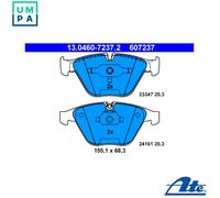 ATE Brake Pad Set 13.0460-7237.2 - Front for BMW 3 & X1