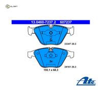 Brake pads 13.0460-7237.2 ATE for BMW 3 3 Touring 3 Coupe 3 Convertible X1