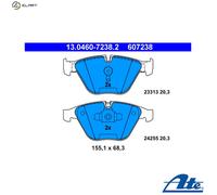 ATE 13.0460-7238.2 Brake pad set