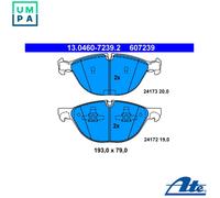 Brake pads 13.0460-7239.2 ATE for BMW X5 X6