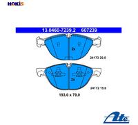 ATE 13.0460-7239.2 Brake pad set
