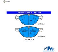 Brake pads 13.0460-7239.2 ATE for BMW X5 X6