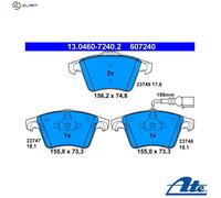 ATE 13.0460-7240.2 Brake pad set