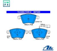 ATE 13.0460-7240.2 Brake pad set