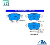 Brake pads 13.0460-7242.2 ATE for SEAT VW AUDI