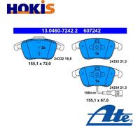 Brake pads 13.0460-7242.2 ATE for SEAT VW AUDI