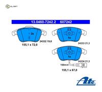 Brake pads 13.0460-7242.2 ATE for SEAT VW AUDI