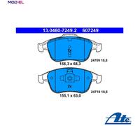 Brake pads 13.0460-7249.2 ATE for RENAULT MEGANE III Hatchback MEGANE CC CLIO IV