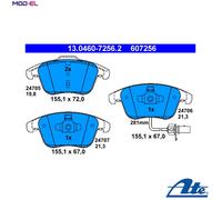 Brake pads 13.0460-7256.2 ATE for AUDI A5 A5 Sportback A5 Convertible A4 B8