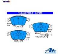 Brake pads 13.0460-7256.2 ATE for AUDI A5 A5 Sportback A5 Convertible A4 B8