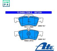 BRAKE PAD SET DISC BRAKE 13.0460-7259.2 FOR MERCEDES-BENZ E-CLASS/T-Model CLS