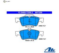 Brake pads 13.0460-7259.2 ATE for MERCEDES-BENZ CLS S-CLASS S-CLASS Coupe SL