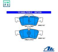 Brake pads 13.0460-7259.2 ATE for MERCEDES-BENZ CLS S-CLASS S-CLASS Coupe SL
