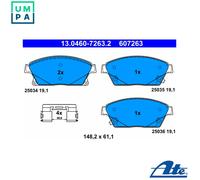 BRAKE PAD SET DISC BRAKE 13.0460-7263.2 FOR OPEL ASTRA/J/Sports/Tourer/GTC/Van