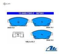BRAKE PAD SET DISC BRAKE 13.0460-7263.2 FOR OPEL ASTRA/J/Sports/Tourer/GTC/Van
