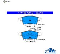 ATE 13.0460-7265.2 Brake pad set