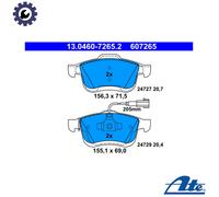 Brake pads 13.0460-7265.2 ATE for FIAT OPEL