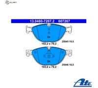 Brake pads 13.0460-7267.2 ATE for BMW 5 6 Coupe 7 5 Touring 6 Convertible