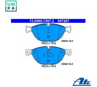 Brake pads 13.0460-7267.2 ATE for BMW 5 6 Coupe 7 5 Touring 6 Convertible