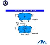 ATE Brake Pad Set 13.0460-7269.2 - Disc Brake - Fits Alfa Romeo Giulietta 1.4 TB