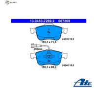 ATE Brake Pad Set 13.0460-7269.2 - Disc Brake - Fits Alfa Romeo Giulietta 1.4 TB