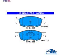 BRAKE PAD SET DISC BRAKE 13.0460-7270.2 FOR RENAULT DACIA LOGAN/EXPRESS/MCV 1.5L
