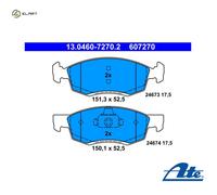 Brake pads 13.0460-7270.2 ATE for DACIA LOGAN MCV LOGAN Pickup