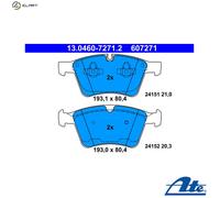 ATE 13.0460-7271.2 Brake pad set