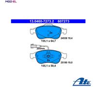 ATE 13.0460-7273.2 Brake pad set