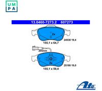 ATE 13.0460-7273.2 Brake pad set