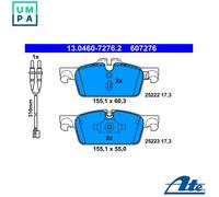 ATE 13.0460-7276.2 Brake pad set