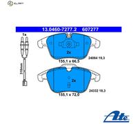FRONT BRAKE PAD SET DISC BRAKE FITS: PEUGEOT 508 I 1.6 VTI/1.6 THP/1.6 HDI/2.
