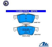 BRAKE PAD SET DISC BRAKE 13.0460-7278.2 FOR PEUGEOT 508/SW/Van 4HL9HLRHH 2.0L
