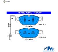 Brake pads 13.0460-7280.2 ATE for AUDI A7 Sportback A6 C7 A6 C7 Avant
