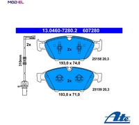 ATE Brake Pad Set 13.0460-7280.2 – Disc Brake for AUDI A7 Sportback A6 C7 Avant