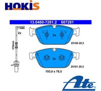 ATE Brake pad set incl. wear warning contact 13.0460-7281.2 Brake pads,Brake pad set, disc brake AUDI,Q5 (8RB),A8 (4H2, 4H8, 4HC, 4HL)