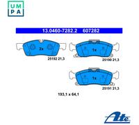 BRAKE PAD SET DISC BRAKE 13.0460-7282.2 FOR JEEP GRAND/CHEROKEE/IV/SUV 3.6L 6cyl